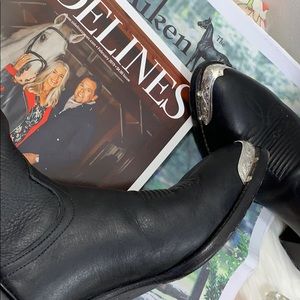 Tony lama black boots 8.5D